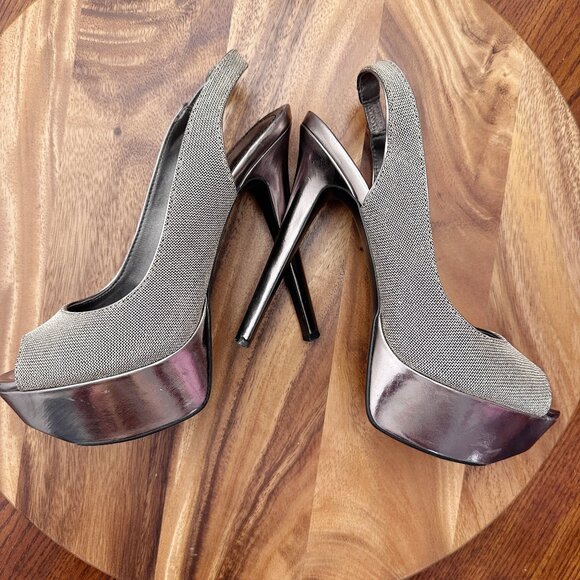 Platform peep toe high heel - Picture 6 of 7